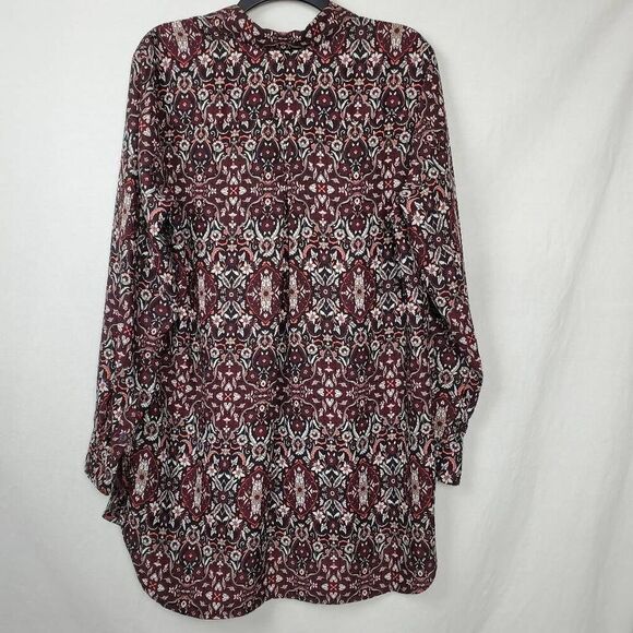 FoxCroft Womans 14 Plus Black Button Front Blouse - Picture 3 of 6